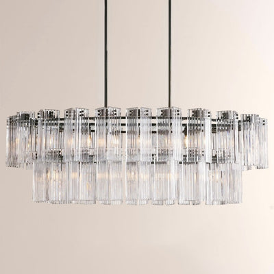 Art Glass Dearie Oval Chandelier