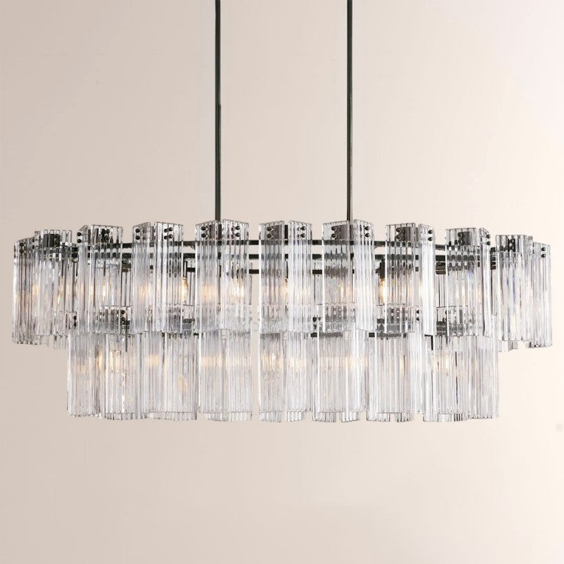 Art Glass Dearie Oval Chandelier