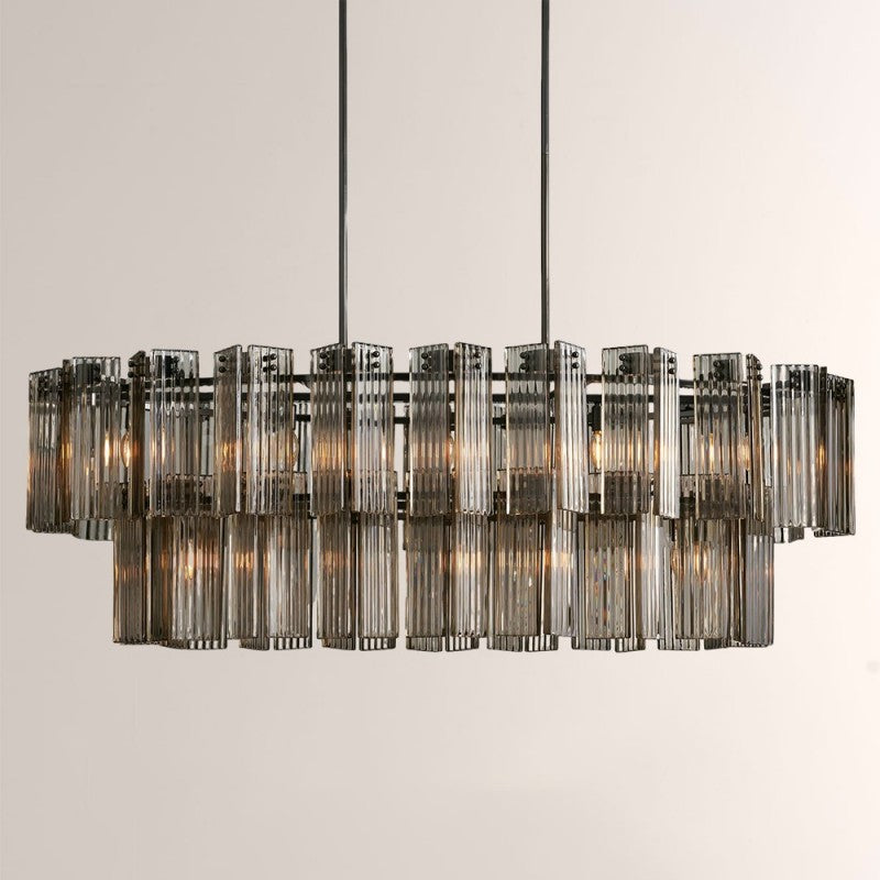 Art Glass Dearie Oval Chandelier