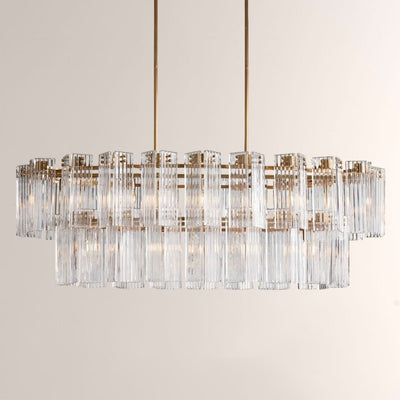 Art Glass Dearie Oval Chandelier