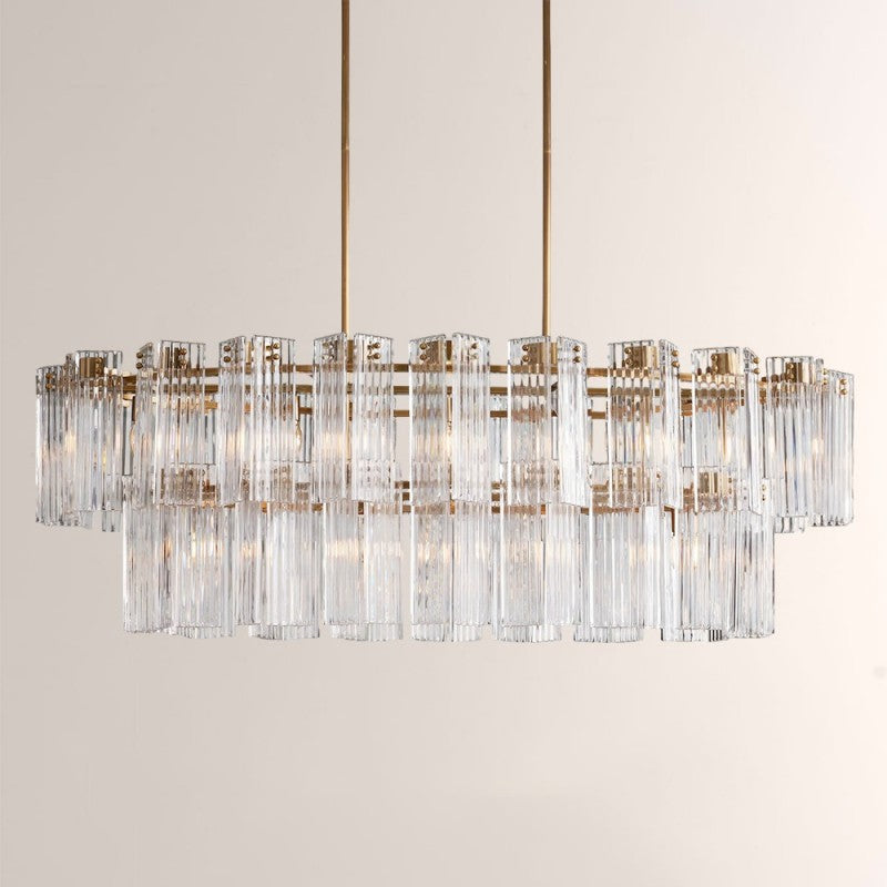 Art Glass Dearie Oval Chandelier