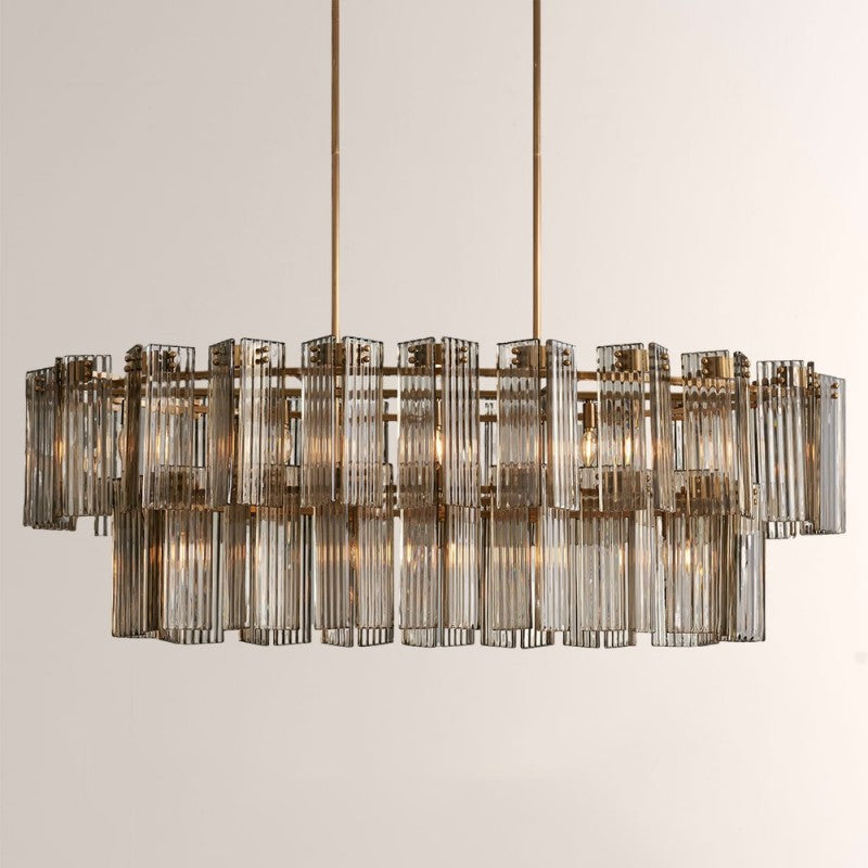 Art Glass Dearie Oval Chandelier