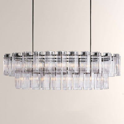 Art Glass Dearie Oval Chandelier