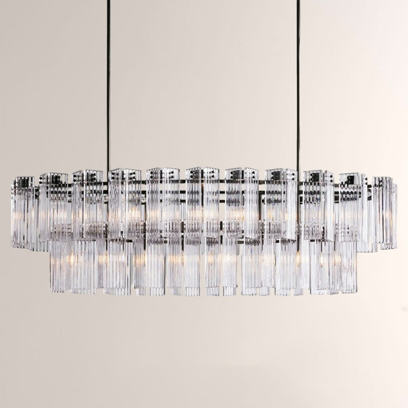 Art Glass Dearie Oval Chandelier