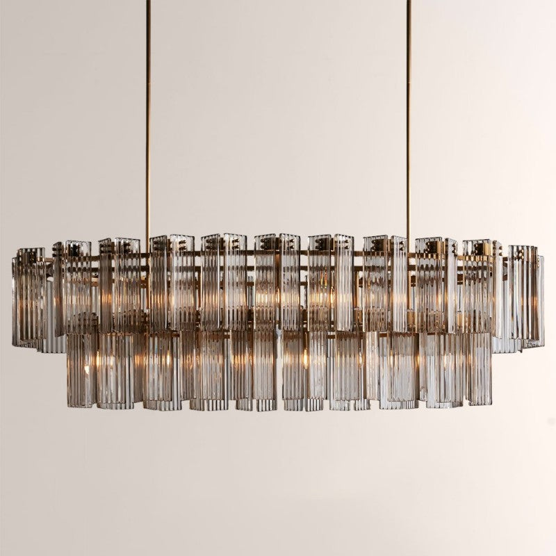 Art Glass Dearie Oval Chandelier