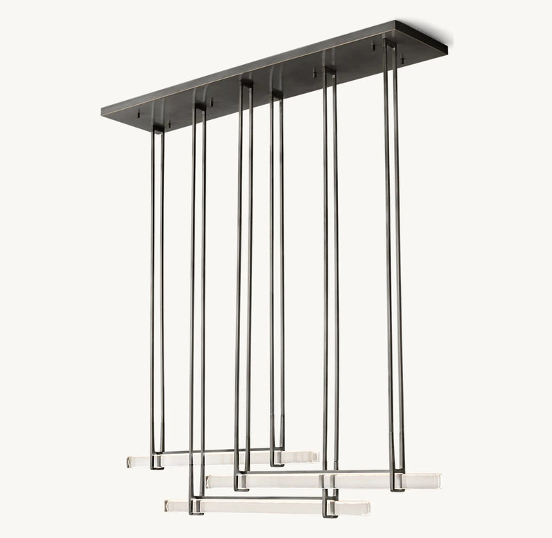 Audubos Triple Bar Linear Chandelier  　