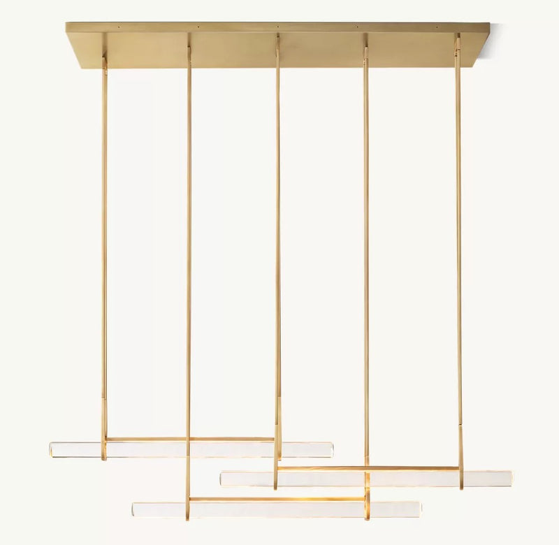 Audubos Triple Bar Linear Chandelier  　