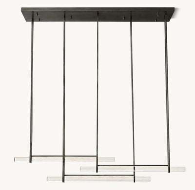 Audubos Triple Bar Linear Chandelier  　