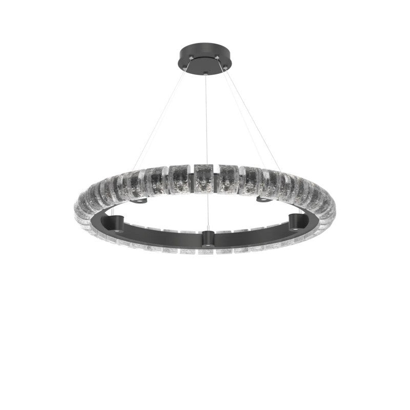 Aura Glass Ring Chandelier 60"D