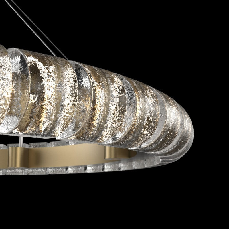 Aura Glass Ring Chandelier 60"D