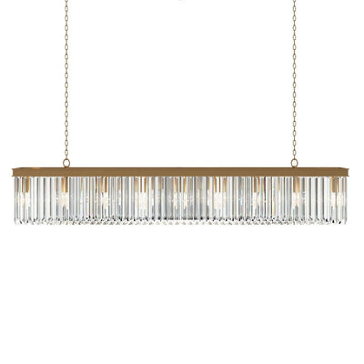 Cara Rectangular Glass Chandelier