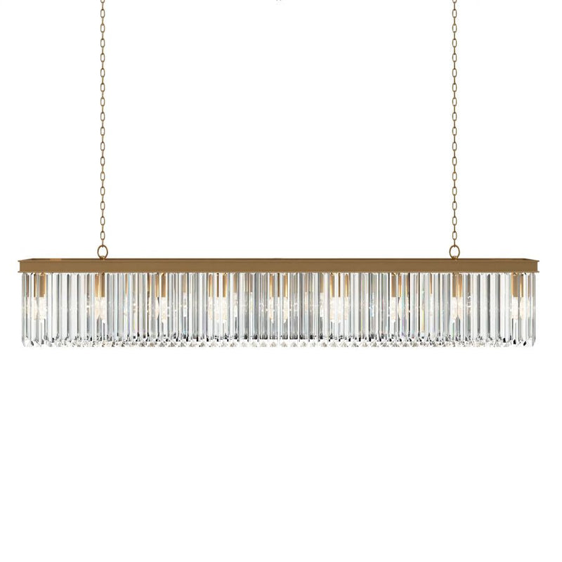 Cara Rectangular Glass Chandelier