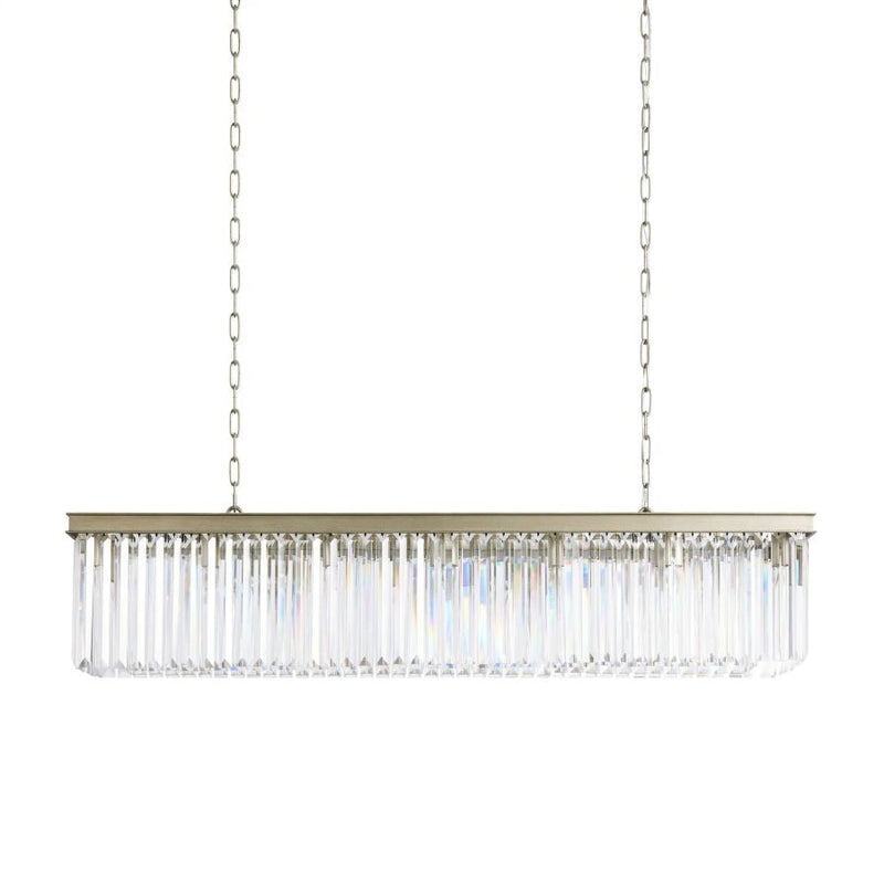 Cara Rectangular Glass Chandelier