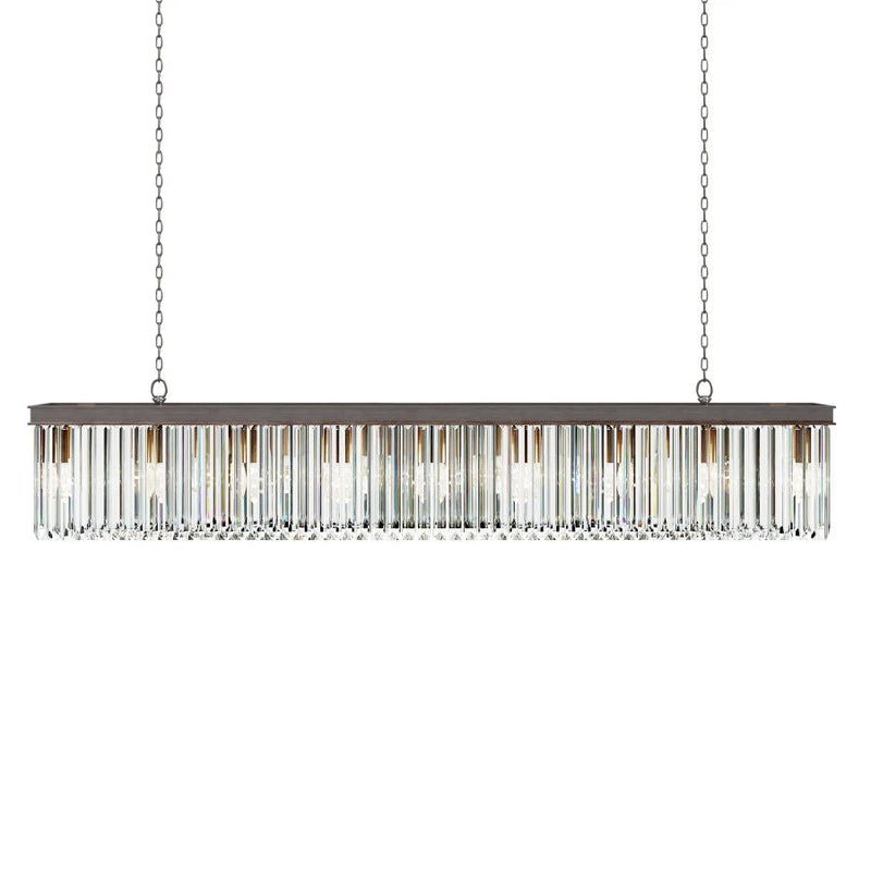 Cara Rectangular Glass Chandelier