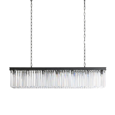 Cara Rectangular Glass Chandelier