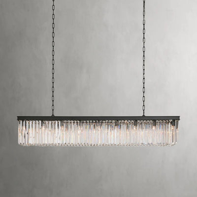 Cara Rectangular Glass Chandelier