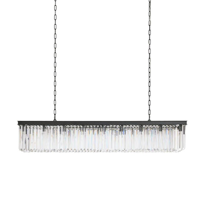 Cara Rectangular Glass Chandelier