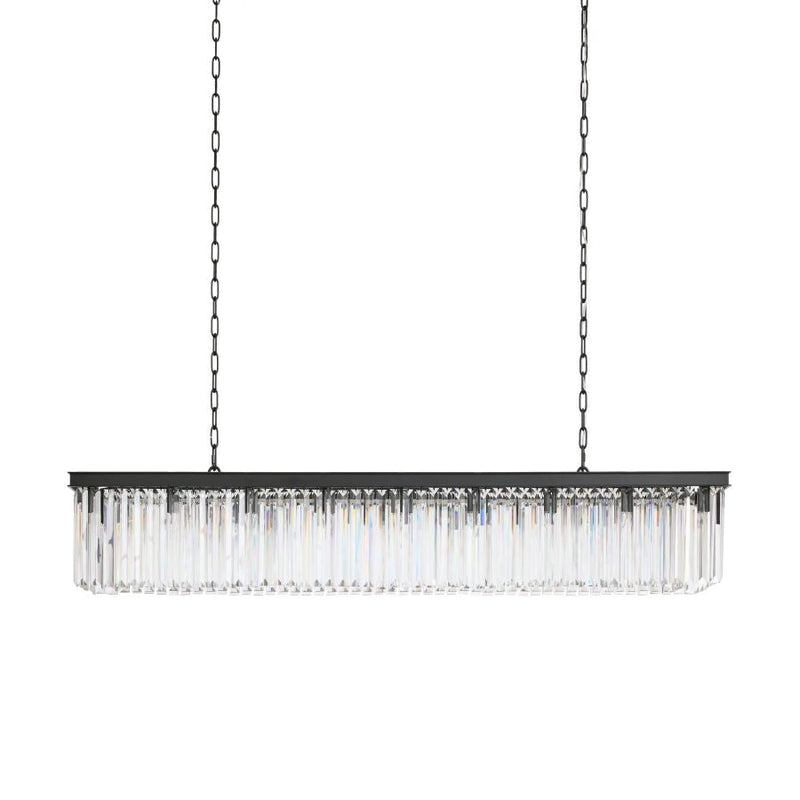 Cara Rectangular Glass Chandelier