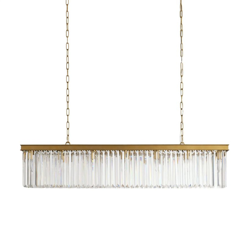 Cara Rectangular Glass Chandelier