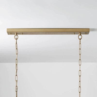 Cara Tiered Rectangular Glass Chandelier