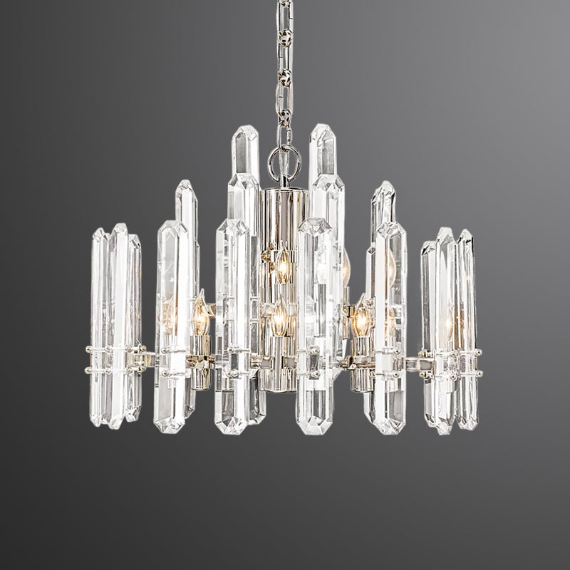 Blooming Prism Round Chandelier 24"