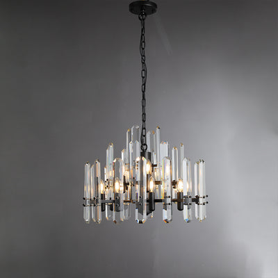 Blooming Prism Round Chandelier 24"