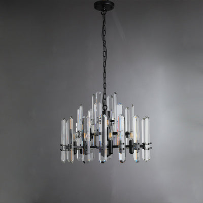 Blooming Prism Round Chandelier 24"