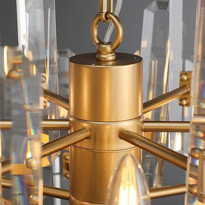 Blooming Prism Round Chandelier 24"