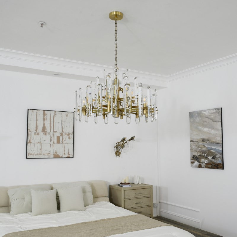 Blooming  Prism Round Chandelier 36"