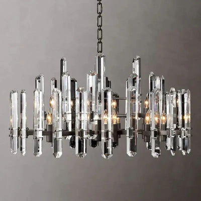 Blooming  Prism Round Chandelier 36"