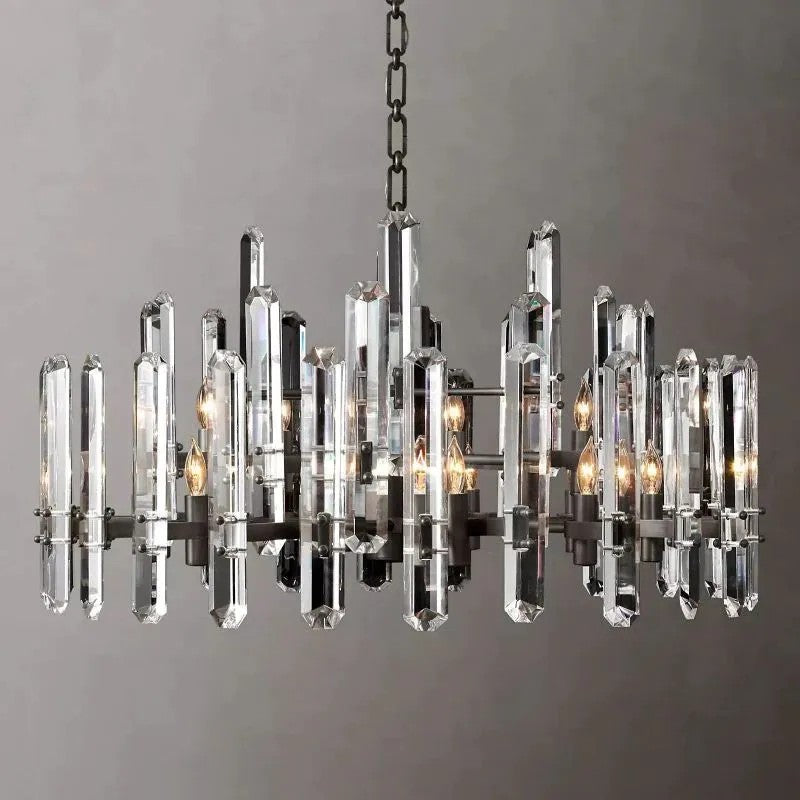 Blooming  Prism Round Chandelier 36"
