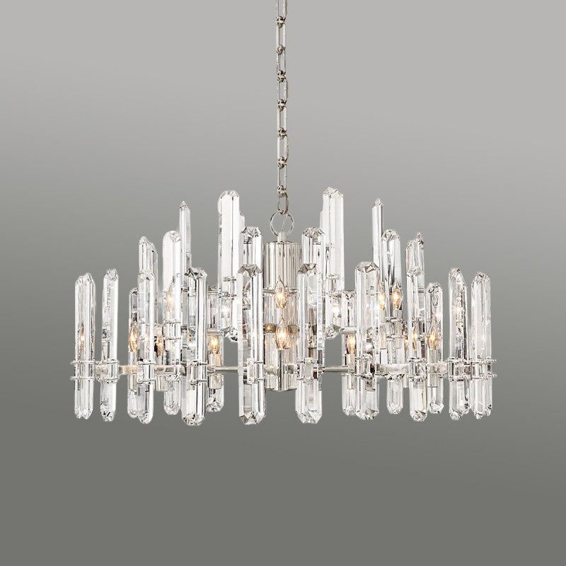 Blooming  Prism Round Chandelier 36"