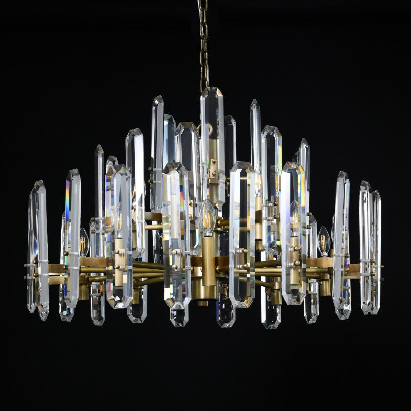 Blooming  Prism Round Chandelier 36"