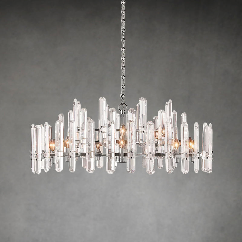 Blooming Prism Round Chandelier 48"