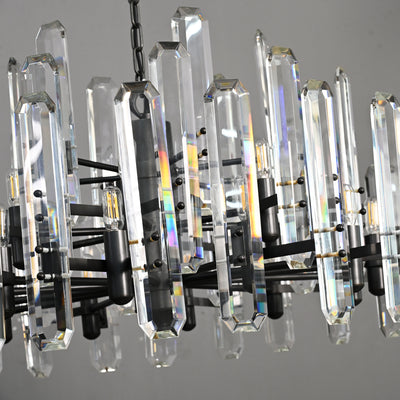 Blooming Prism Round Chandelier 48"