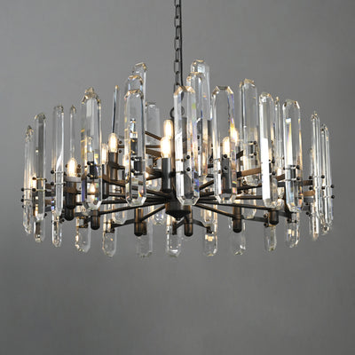 Blooming Prism Round Chandelier 48"