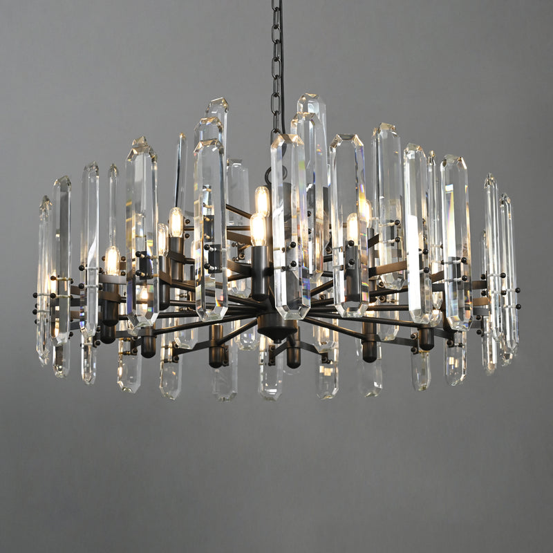 Blooming Prism Round Chandelier 48"