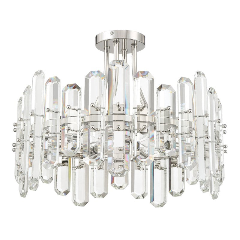 Bolton 4 Lights Semi Flush Mount