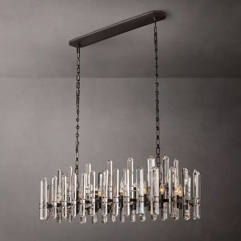 Browning Prism Linear Chandelier 54" - thebelacan