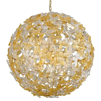 Butterfly 12 Lights Crystal Chandelier