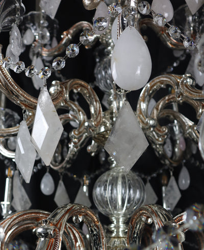 Antique  30 Lights Pure Rock Crystal Chandelier