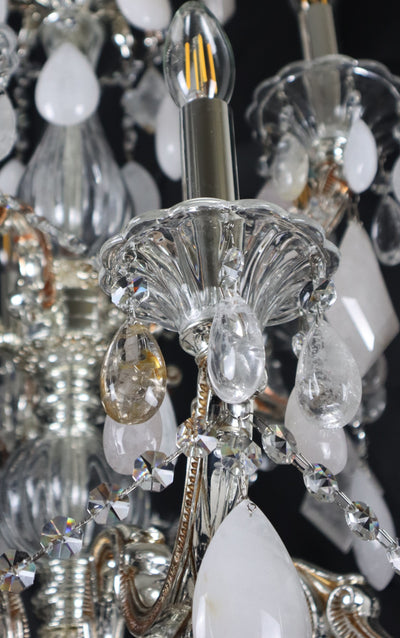 Antique  30 Lights Pure Rock Crystal Chandelier