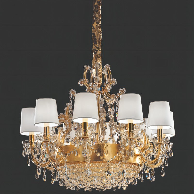 Antique Maria Theresa 13-21 Lights Crystal Chandelier