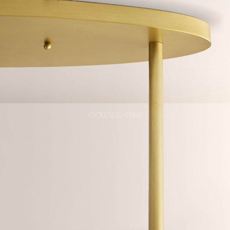 Channel Glass Chandelier 51"W