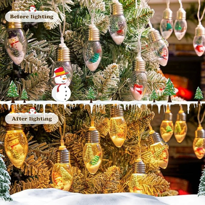 Christmas Snow Globe String Lights