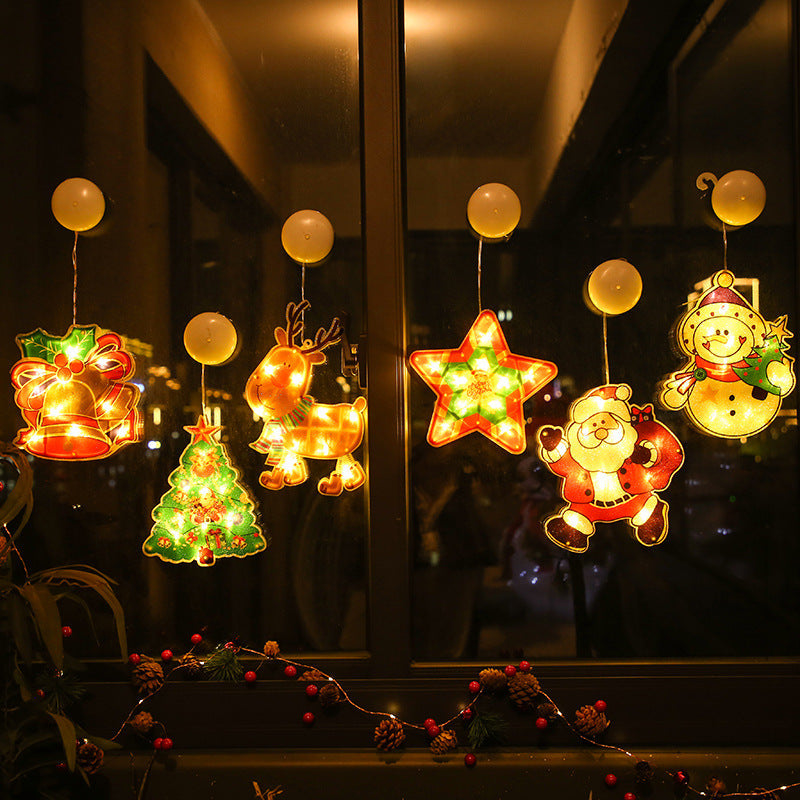 Christmas Window Suction LED Hanging Light