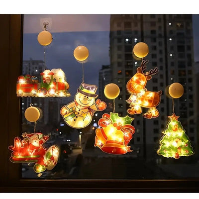 Christmas Window Suction LED Hanging Light