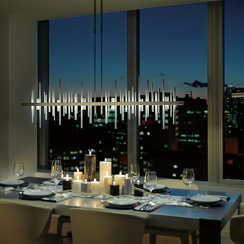 Cityscape Large Linear LED Pendant Chandelier