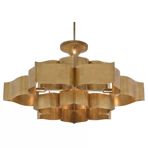 Classical Lotus 6 Lights  Chandelier