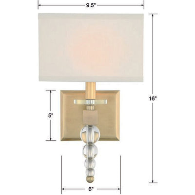 Clover 1 Light Sconce Wall Light 9.5"